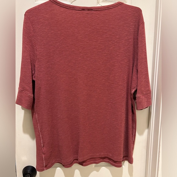 GAP Red Ribbed Knit Top - Picture 2 of 4